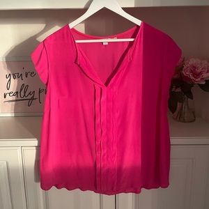 Boden Pleated Front Top
